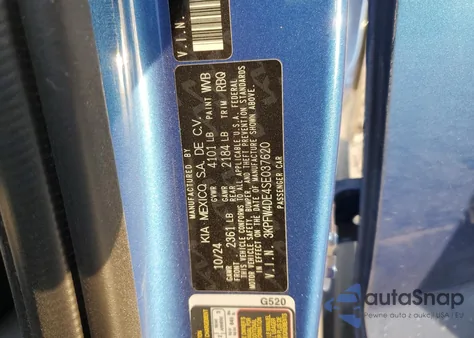 2025 Kia K4 Gt Line из США, поврежденный, VIN 3KPFW4DE4SE037620